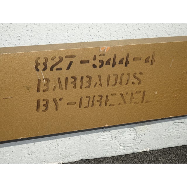 Gorgeous Headboard in Good Vintage Condition. Solid and Firm. The Headboard is painted gold but there is a small area...