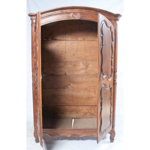 Late 20th Century Late 20th Century French Armoire With Carving For Sale - Image 5 of 6
