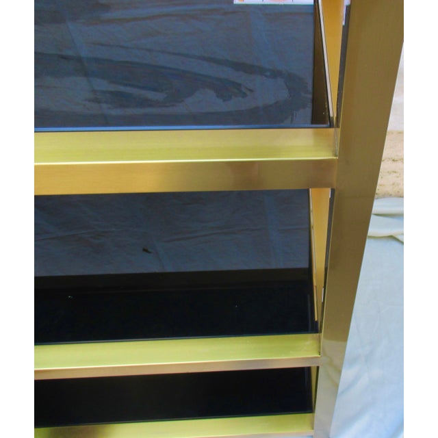 Late 20th Century Safavieh Musetta Brushed Gold Etegere For Sale - Image 5 of 13