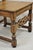 Brown Antique Vanleigh Carved Oak Italian Renaissance Style Throne Dining Side Chair For Sale - Image 8 of 10