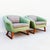 Vintage 1960s Jens Risom Mid Century Modern Barrel Lounge Chairs, Attributed For Sale - Image 12 of 12