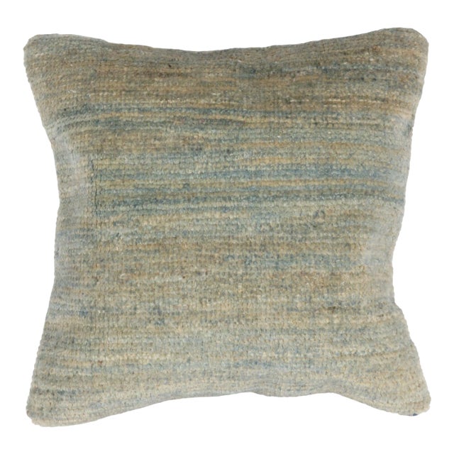 Persian Pillow W/Oushak Rug Fragment - 1'6' X 1'6" For Sale