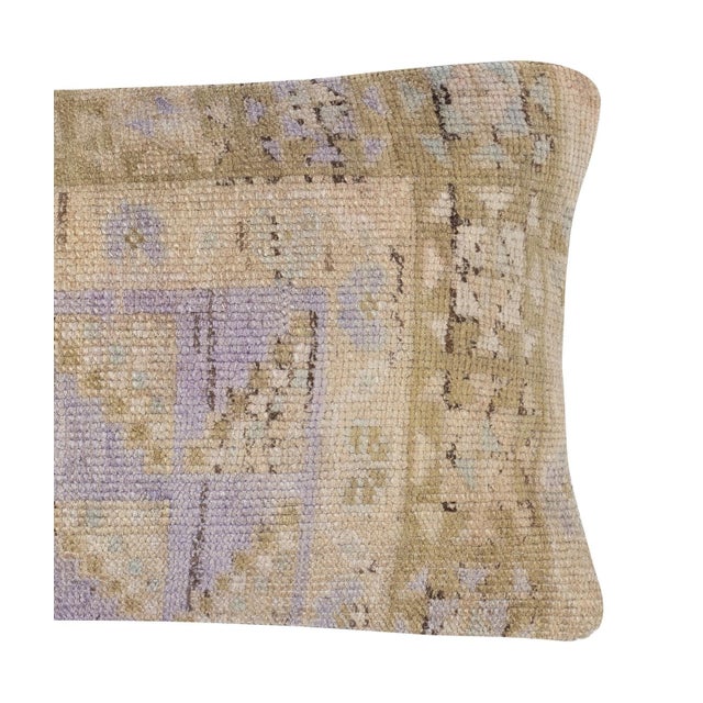 Traditional 13"x24" Handmade Cushion Cover. Vintage Throw Pillow. Turkish Accent Pillow For Sale - Image 3 of 4