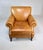 Rustic Brooklyn Leather Club Armchair on Casters For Sale - Image 3 of 13