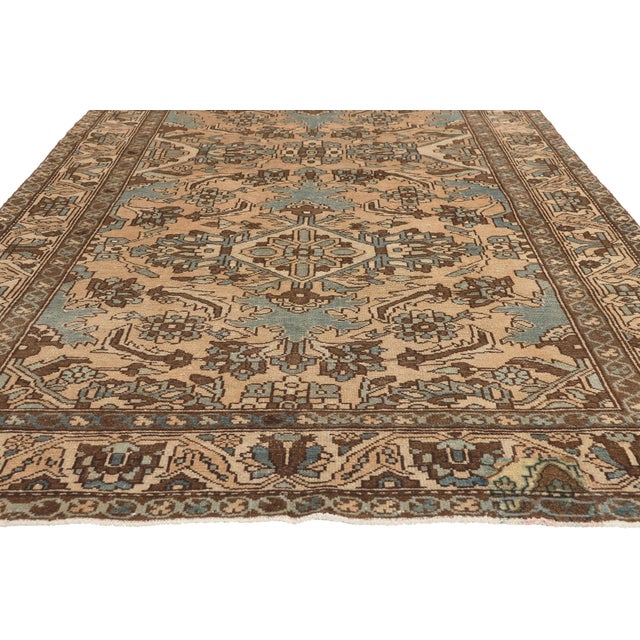 Vintage Persian Bakhtiari Rug, 05'02 X 09'11 For Sale - Image 4 of 10