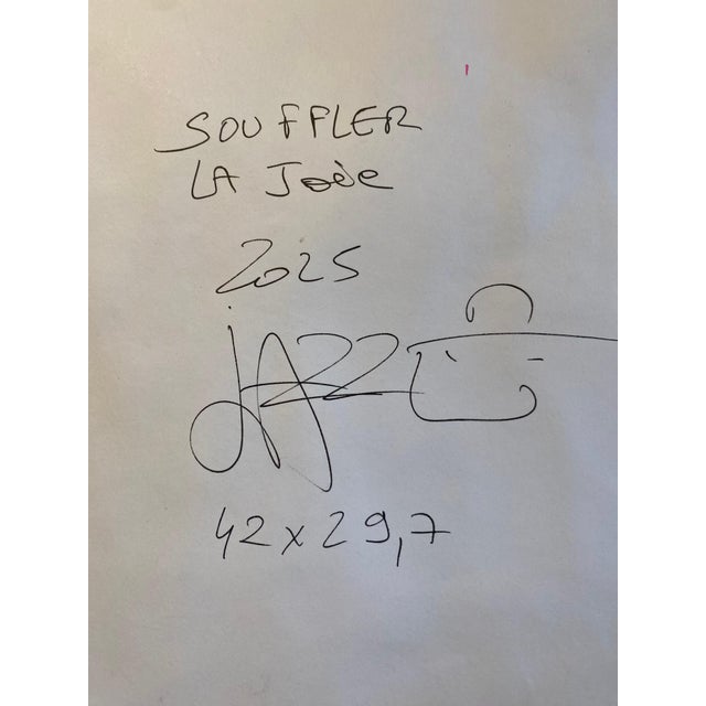 Jazzu, Blowing Joy, 2025, Mixed Media on Paper For Sale - Image 9 of 10