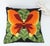 Textile Butterfly Yarn Crewel Embroidery Needlework Pillow, 1970's For Sale - Image 7 of 8