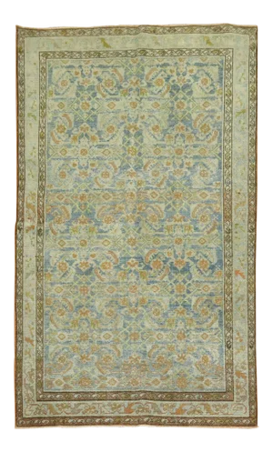 Early 20th Century Powder Blue Malayer, 4'3'' X 6'8''