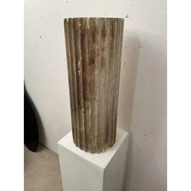 Cream Plaster Column, 1890s For Sale - Image 5 of 7