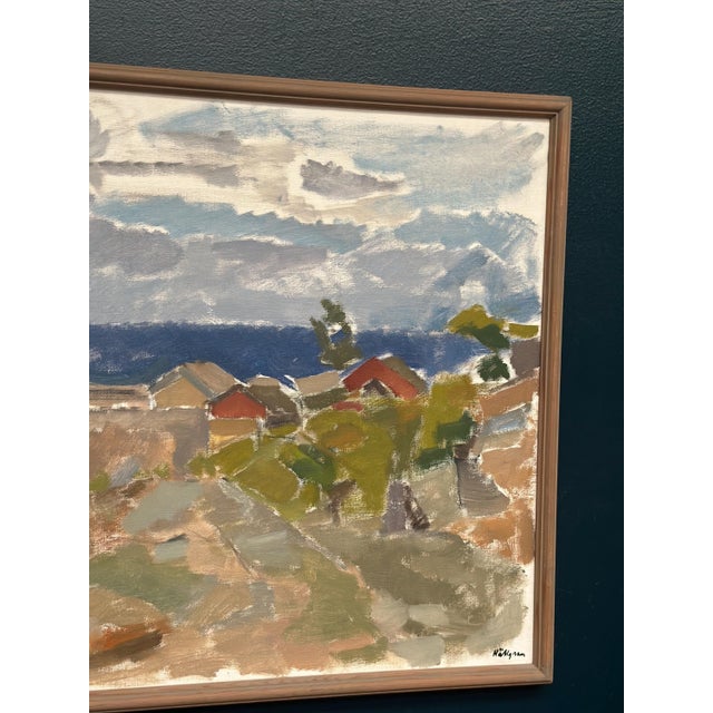 Ingvar Hällgren, Strand, Öland, 1950s, Oil Painting on Canvas, Framed For Sale - Image 5 of 18