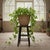 Early 20th Century Primitive Farmhouse Milking Stool Black Painted Wood Plant Stand-Rustic-Country For Sale - Image 6 of 11