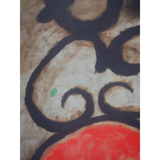 After Joan Miro, Woman with a Stool, 1965, Lithograph For Sale - Image 4 of 5
