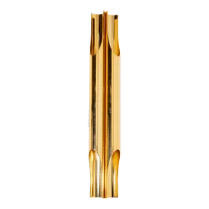 Italian Polished Brass Orgue Wall Sconce 1 of 5