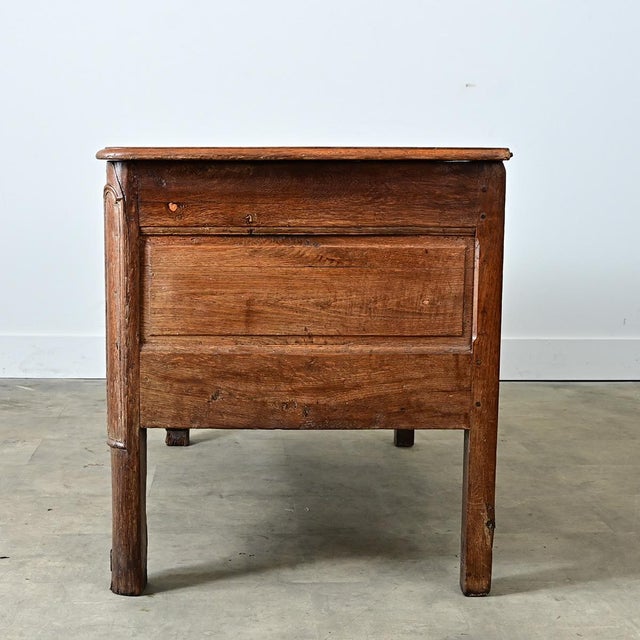 French 19th Century Solid Oak Carved Coffer For Sale - Image 10 of 11
