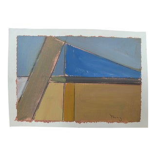 Bryan Young Original Lake Series Postcard Landscape Painting For Sale