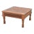 Rana Carved Square Teak Table For Sale