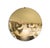 The gold contemporary convex mirror, inspired by European design and finished in French gold with light antiquing,...