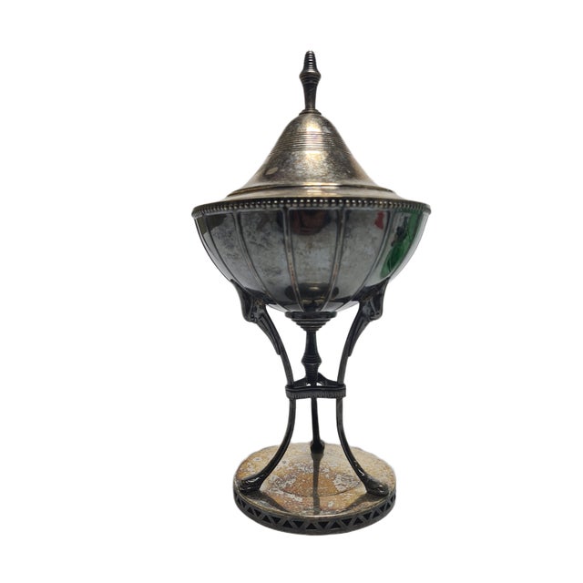 Silver Empire Sugar Bowl, France, 1900s For Sale - Image 8 of 8