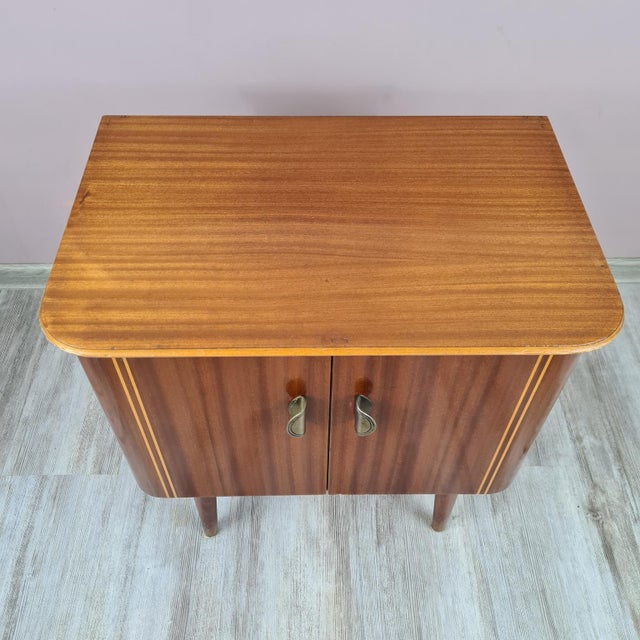 Mid-Century Cabinet in Wood with Inlay, 1960s For Sale - Image 4 of 15