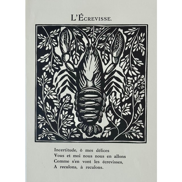 Crayfish Poem After Raoul Dufy, 1911 For Sale