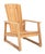 San Juan Teak Adirondack Chair - Natural For Sale In Philadelphia - Image 6 of 8