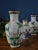 White Vintage Chinese Enameled Cloisonné Vase Set For Sale - Image 8 of 18