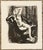 1949 Roger Lyfrod Female Nude With Furs Lithograph For Sale - Image 4 of 4