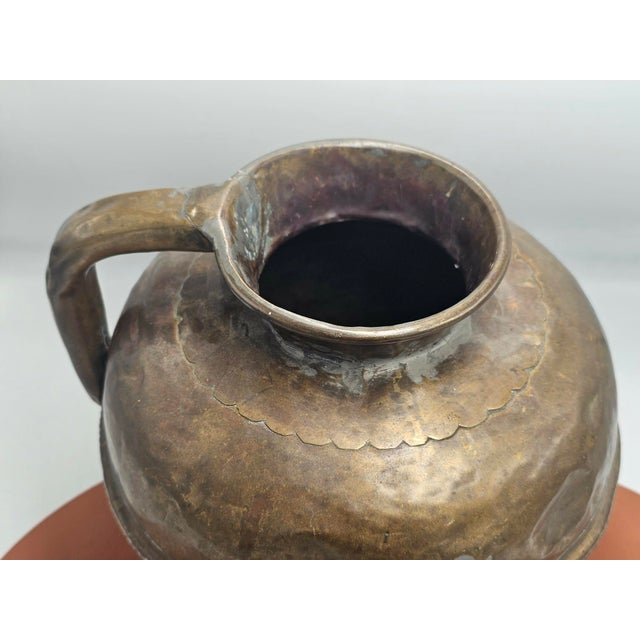 19th Century Brass Jug For Sale - Image 3 of 7