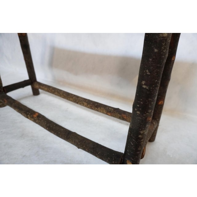 Rustic Wood and Twig Console Table For Sale - Image 14 of 16