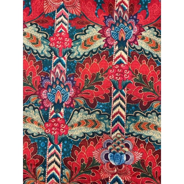1 1/2 yards of Psychedelia fabric in red blue green taupe color by Mind The Gap is a popular fabric in the Woodstock...