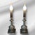 These Victorian style candlestick lamps are nothing short of stunning! The black candle covers complement the silvery...