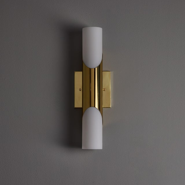 1960s Neuhaus Leuchten Glass and Brass Sconces by Rolf Krueger - a Pair For Sale - Image 18 of 18