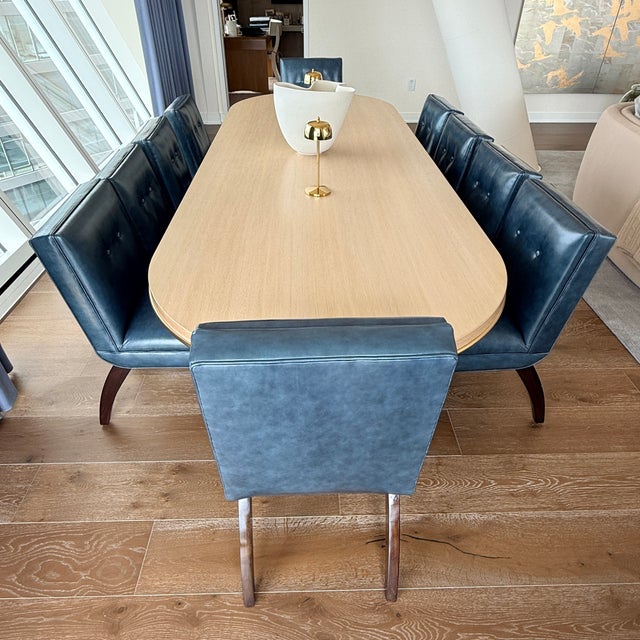 Set of 10 Gilbert Rohde Art Deco Chairs With Rose Tarlow Leather For Sale - Image 10 of 16