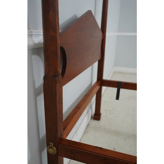 1990s Dr Dimes Cherry Single Twin Size Pencil Point Bed For Sale - Image 5 of 12