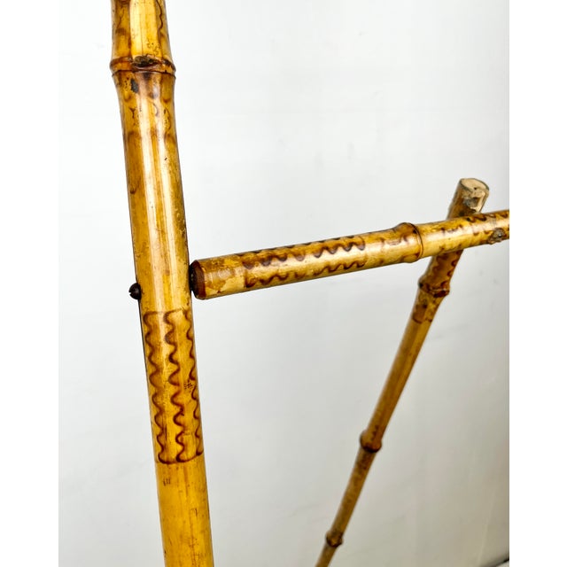 Antique Burnt Bamboo Easel For Sale In Tampa - Image 6 of 11