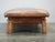 Brown Vintage Czechoslovak Oak and Patinated Leather Gym Bench, 1940s For Sale - Image 8 of 15