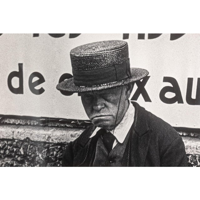 Lisette Model - Blind Man in Front of Billboard, 1933-38 Silver Gelatin Print For Sale - Image 4 of 7