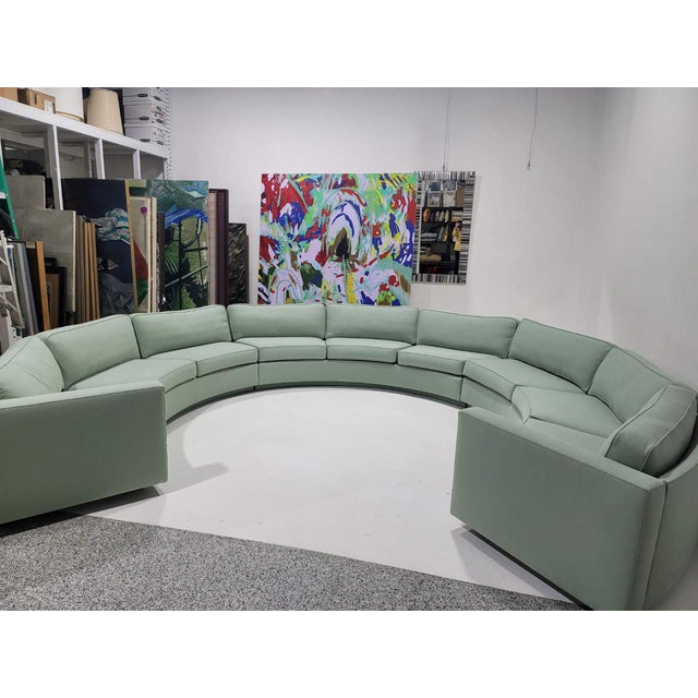 1970s Milo Baughman for Thayer Coggin Large Sectional Sofa With Rosewood Base For Sale - Image 5 of 11