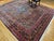 Vintage Persian Bibikabad Rug, Hand-Knotted Wool, Herati Geometric Pattern, Rust Red & Blue, 9x12 For Sale In Chicago - Image 6 of 18