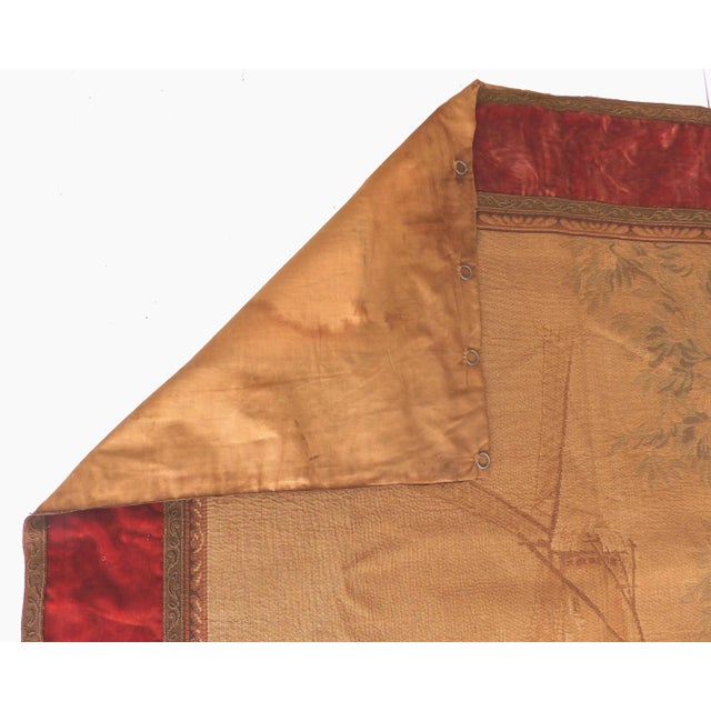 1920s Vintage Tapestry Wall Hanging For Sale - Image 10 of 12