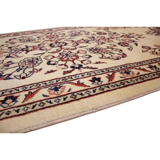 Middle Eastern Hand-Knotted Sarough Runner Rug For Sale - Image 9 of 11