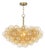 Regina Andrew Bubbles Chandelier, Natural Brass with Amber Glass For Sale