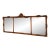 Vintage 53' Horizontal French Baroque Style Giltwood Triptych Overmantel Mirror For Sale