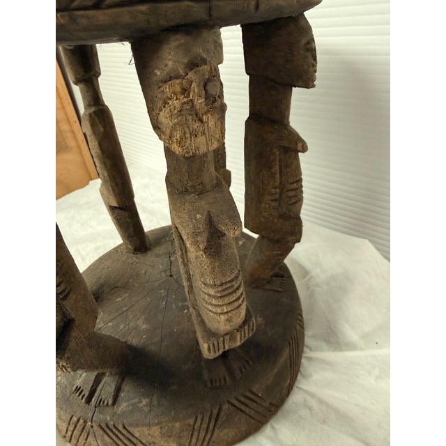 Circa 1920's Antique African Carved Stool From Dogon People of Mali For Sale - Image 9 of 12