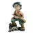 Italian Art Deco Polychrome & Plaster Figurine, 1931 For Sale - Image 8 of 8