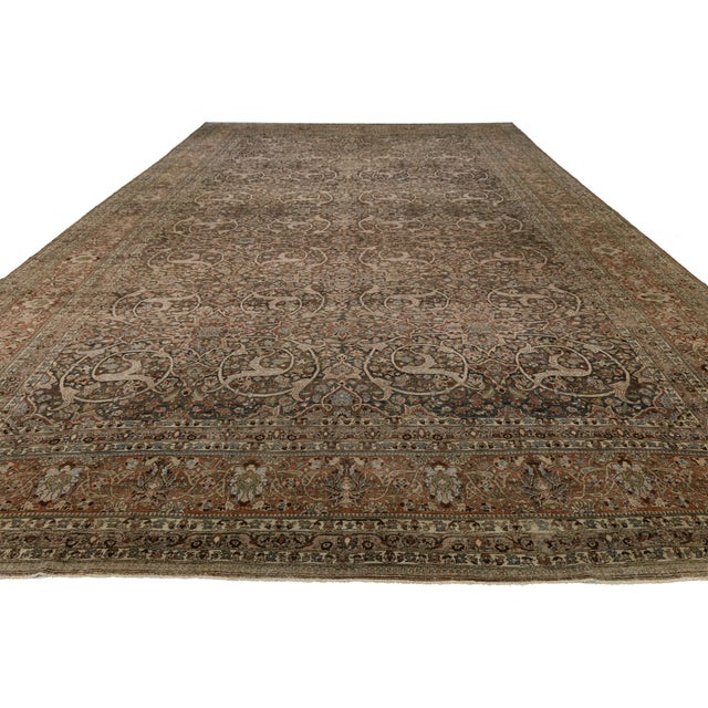 Antique Bakhtiari Rug With Intricate All-Over Scroll & Medallion Pattern For Sale - Image 10 of 12