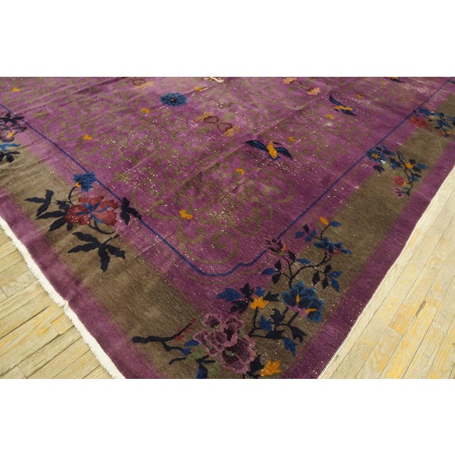 1920s 1920s Chinese Art Deco Carpet ( 9' 9'' x 13' 8'' - 295 x 415 cm ) For Sale - Image 5 of 6