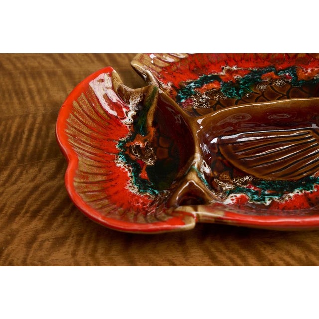 Ceramic Large Mid-Century Studio Pottery Fish Bowl from Vallauris, France, 1950s For Sale - Image 7 of 11