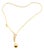 1990s Gurhan Vertigo Yellow Gold Lariat Beaded Spiral Necklace For Sale