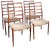 Danish Teak Chairs Model 82 by Niels O. Møller, 1960s, Set of 4 For Sale
